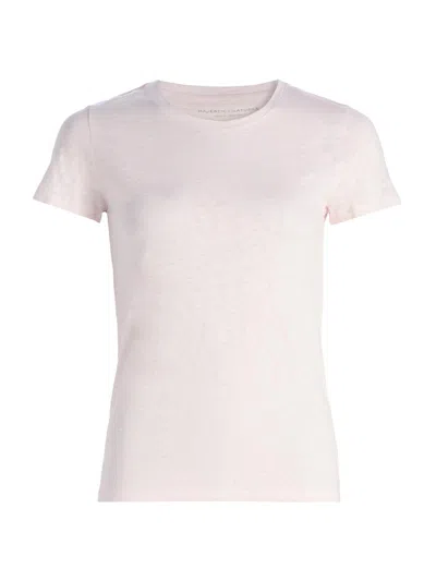 Majestic Women's Stretch-linen T-shirt In Pink