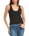 Majestic Semi Relaxed V-neck Linen & Silk-blend T-shirt In Black