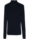 Majestic Wool And Silk Blend High-neck Sweater In Multi