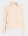 Majestic Zip-front French Terry Moto Jacket