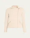 Majestic Zip-front French Terry Moto Jacket