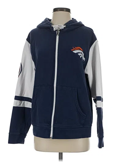 Pre-owned Majestic Zip Up Hoodie In Blue