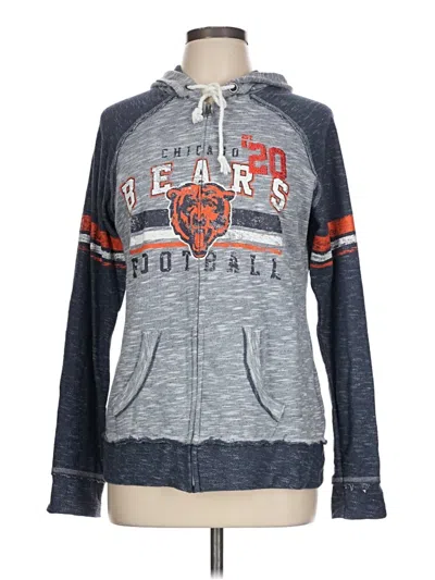 Pre-owned Majestic Zip Up Hoodie In Gray