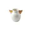 Maji Atelier Gold / Neutrals Gold Winged Porcelain Vase