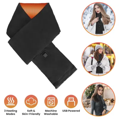 Majji Heated Scarf Usb Powered - 3 Heat Settings (low/medium/high), Soft Skin-friendly, Washable, Stylish  In Pink
