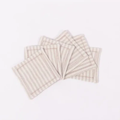 Majka Savannah Stripes Coasters In Neutral