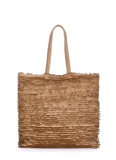 Majo Leather Bag In Brown