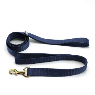 Major Darling Double Handle Dog Leash In Navy