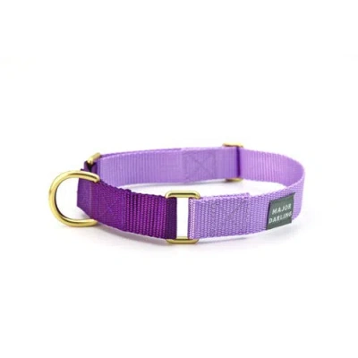 Major Darling Martingale Dog Collar In Lilac + Violet