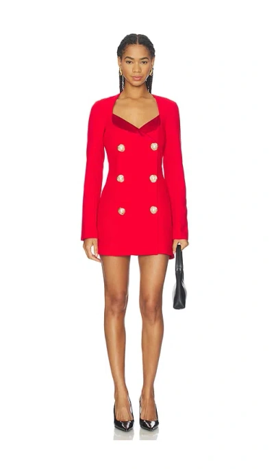Majorelle Alexandra Mini Dress In Red