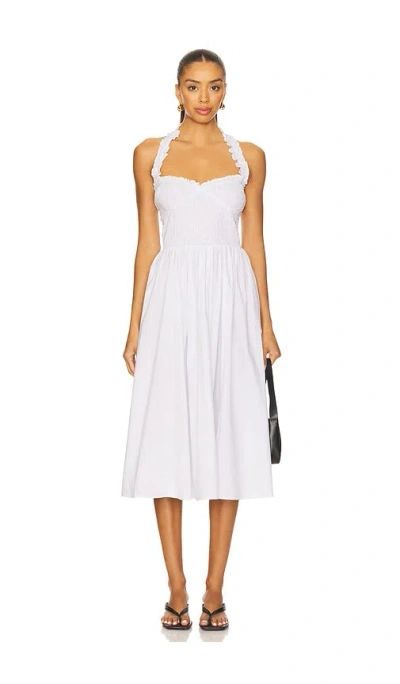 Majorelle Alexis Midi Dress In White