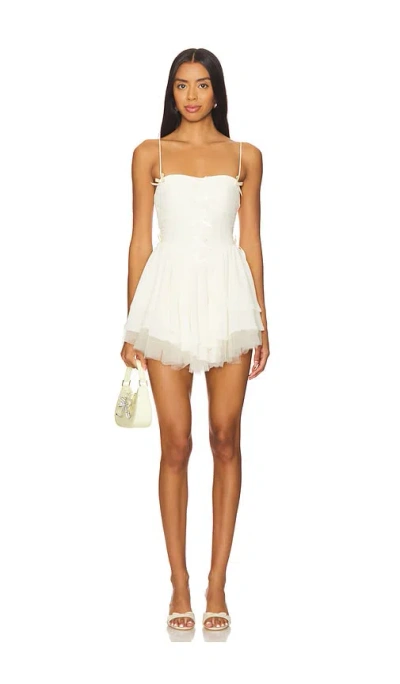 Majorelle Analyse Mini Dress In Ivory
