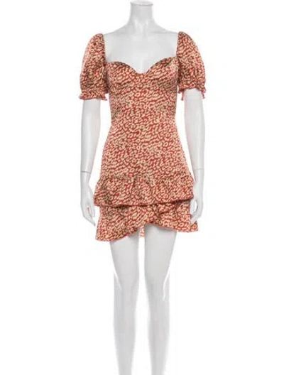 Pre-owned Majorelle Animal Print Mini Dress