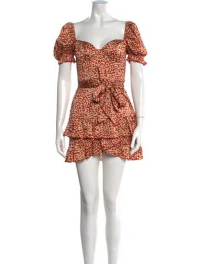Pre-owned Majorelle Animal Print Mini Dress