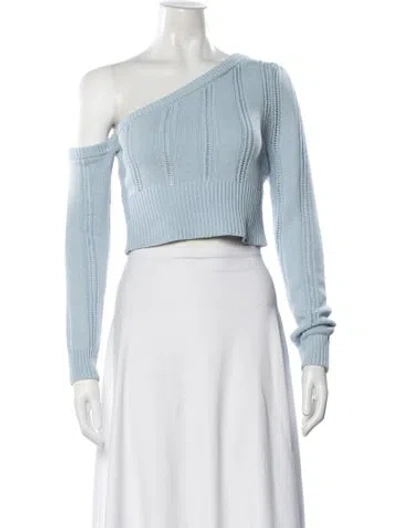 Pre-owned Majorelle Asymmetrical Sweater In Blue