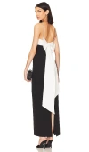 Majorelle Avori Gown In Black & White