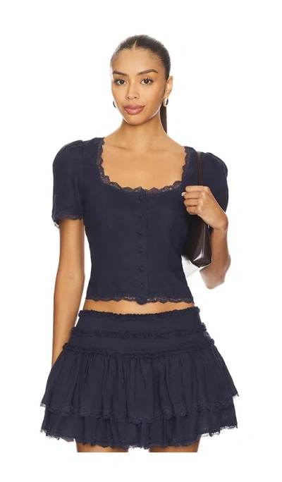 Majorelle Betsy Top In Blue