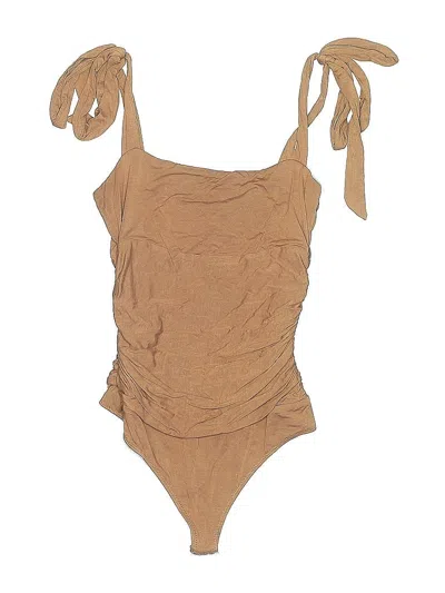 Pre-owned Majorelle Bodysuit In Brown