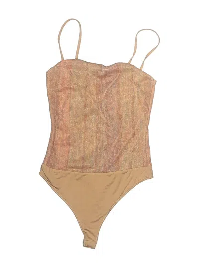 Pre-owned Majorelle Bodysuit In Tan