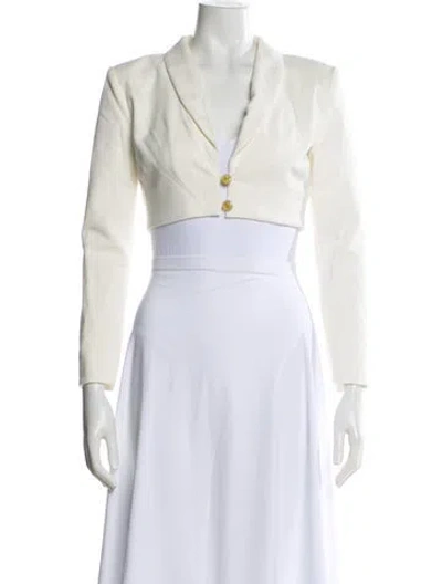 Pre-owned Majorelle Bolero In White