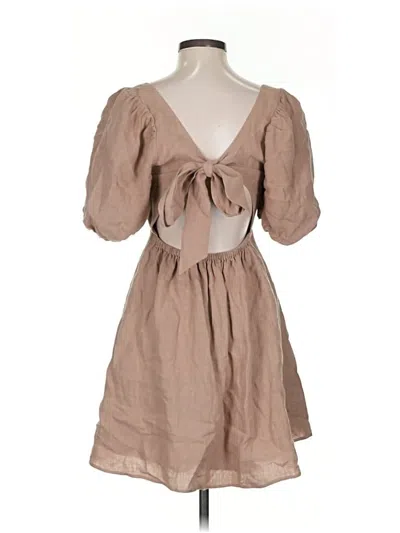 Pre-owned Majorelle Casual Dress In Brown