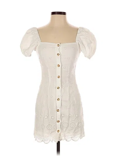 Pre-owned Majorelle Casual Dress In White