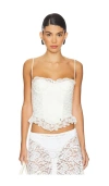 Majorelle Ceila Bustier Top In 象牙白