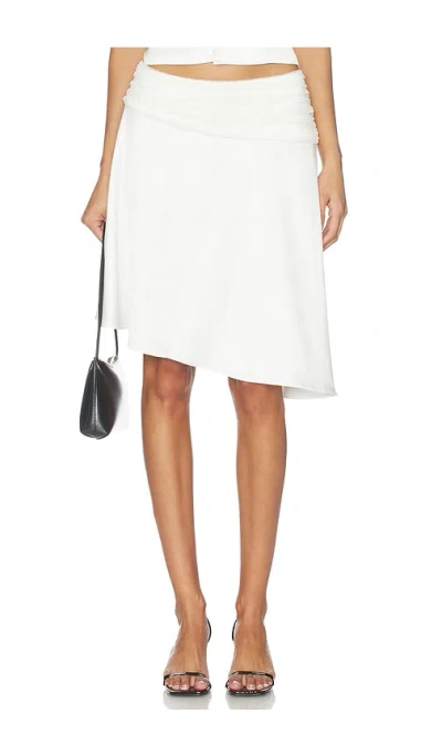 Majorelle Celeste Skirt In White