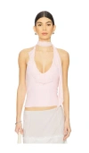 Shop Majorelle Clara Top In 淡粉色