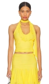 Majorelle Clara Top In 黄色