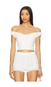 Majorelle Clarissa Top In White