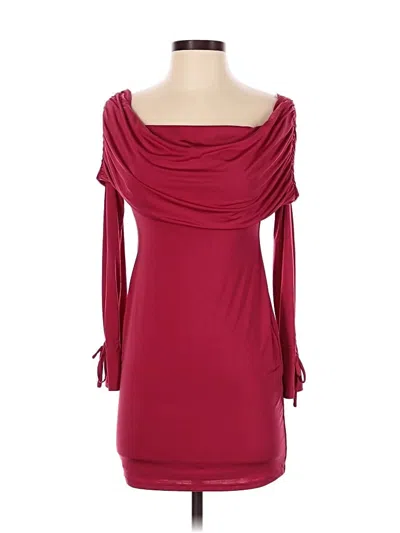 Pre-owned Majorelle Cocktail Dress In Burgundy