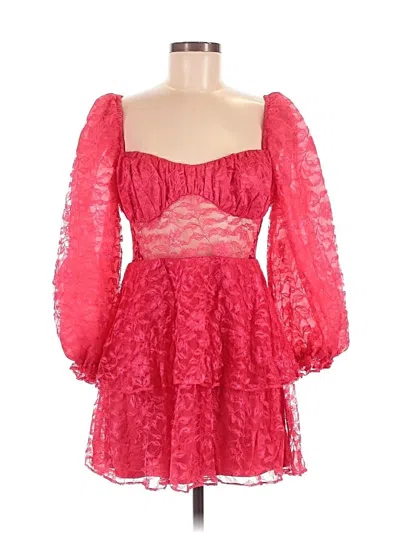 Majorelle Cocktail Dress In Red