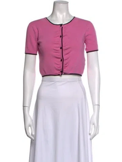 Pre-owned Majorelle Crew Neck Sweater In Pink