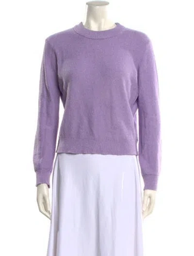 Pre-owned Majorelle Crew Neck Sweater In Purple
