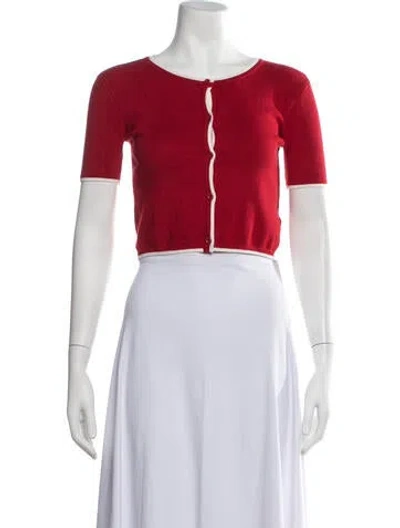 Pre-owned Majorelle Crew Neck Sweater In Red