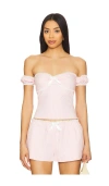 Majorelle Cynthia Top In Blush