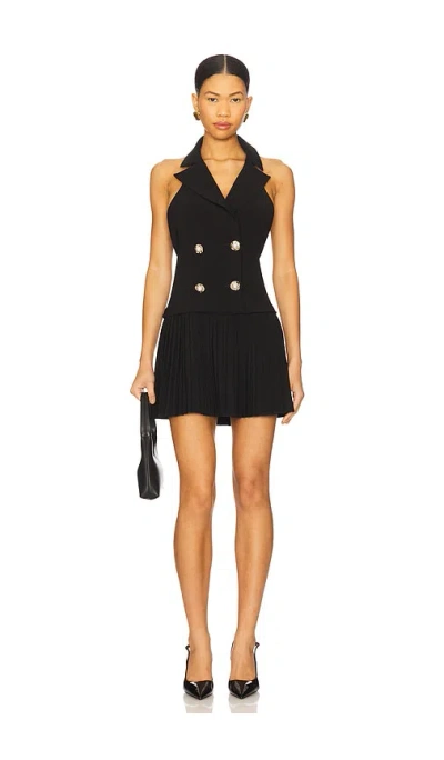 Majorelle Dahlia Mini Dress. - In Black