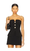 Majorelle Dahlia Top In Black