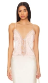 Majorelle Dara Top In 浅粉色