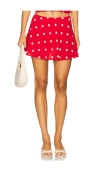 Majorelle Deanna Mini Skirt In Red