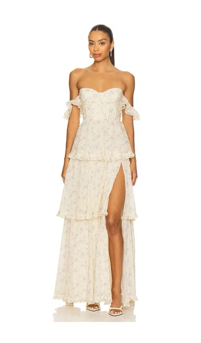 Majorelle Demi Gown In Yellow