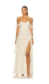 Majorelle Demi Gown In White