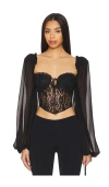 Majorelle Derrion Top In 黑色