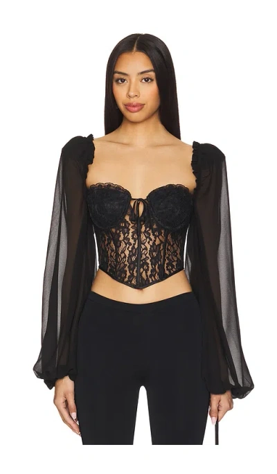Majorelle Derrion Top In 黑色