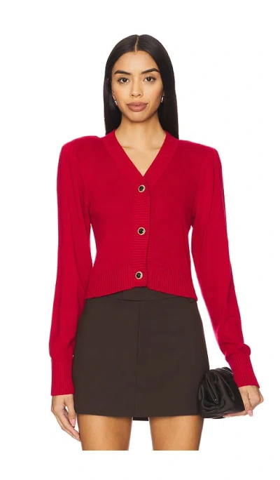 Majorelle Elodie Cardigan In Red