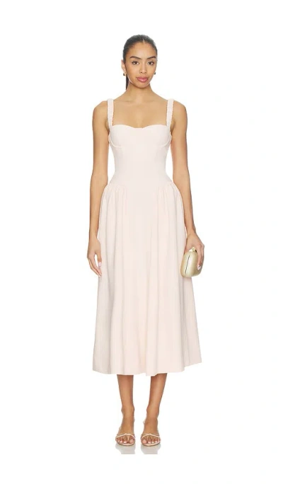 Majorelle Evan Midi Dress In Pink