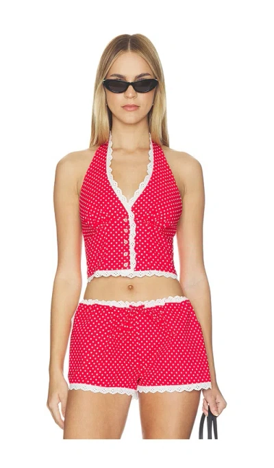 Majorelle Flo Top In Animal Print