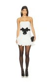 Majorelle Flora Mini Dress In White