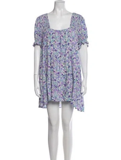 Pre-owned Majorelle Floral Print Mini Dress In Multi